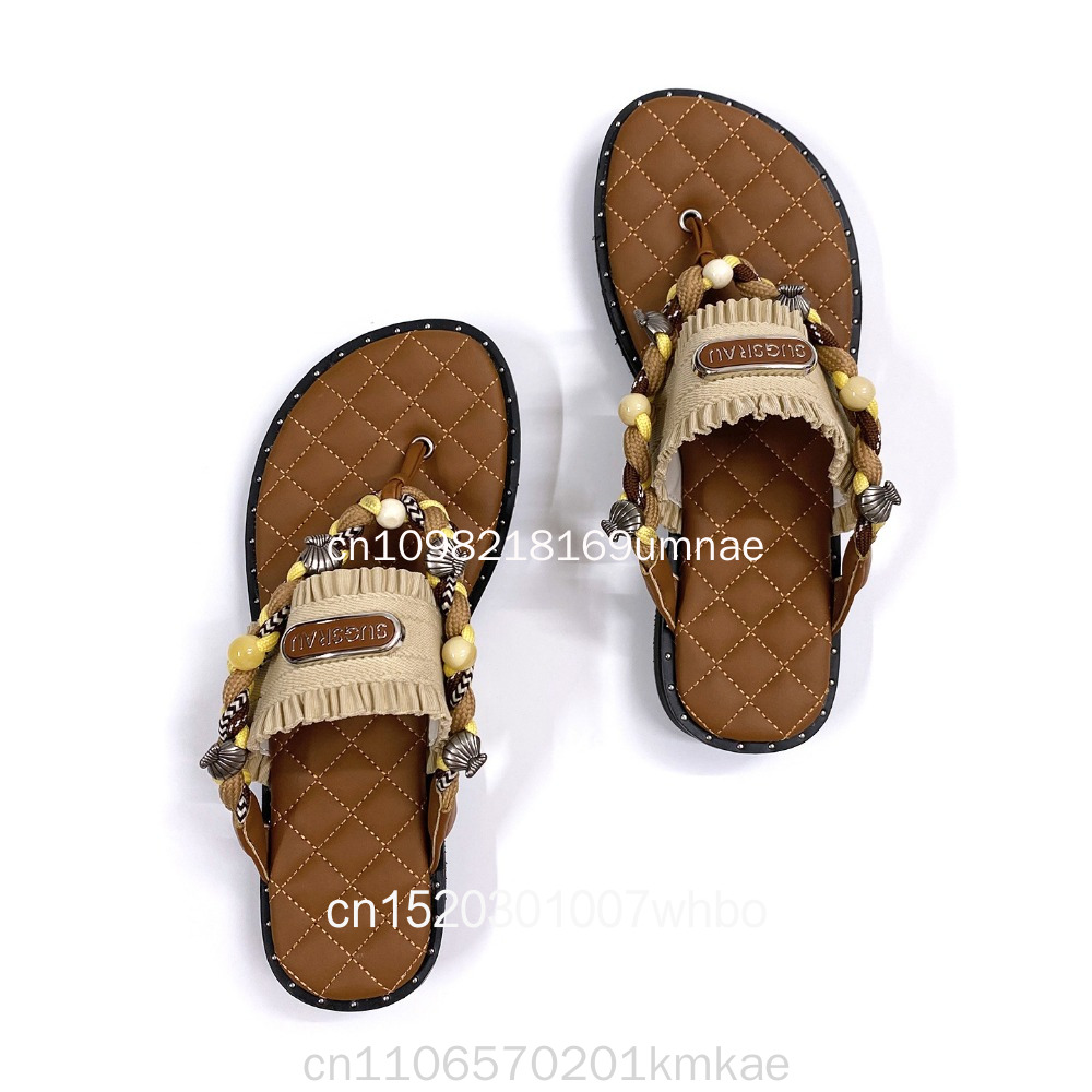 New Retro Woven Women's Slippe - đánh giá và giá Flip Flop Leather Men