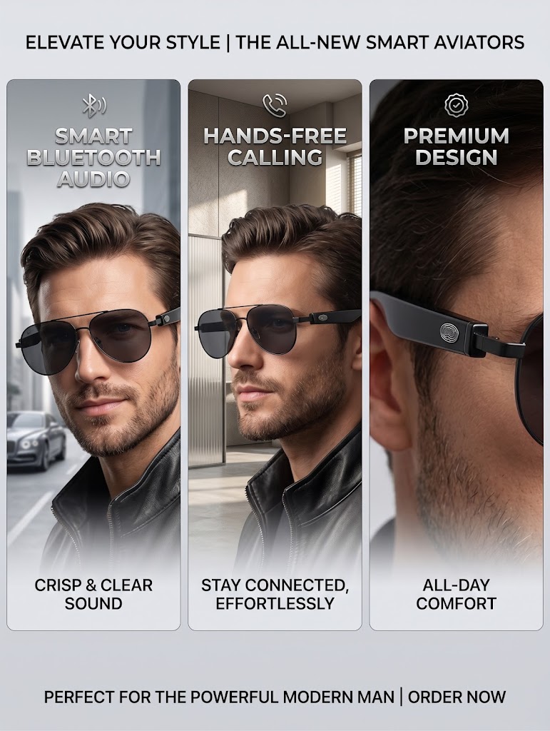 Bluetooth Smart Aviator Sungla - đánh giá và giá Sunglasses Aviator Polarized