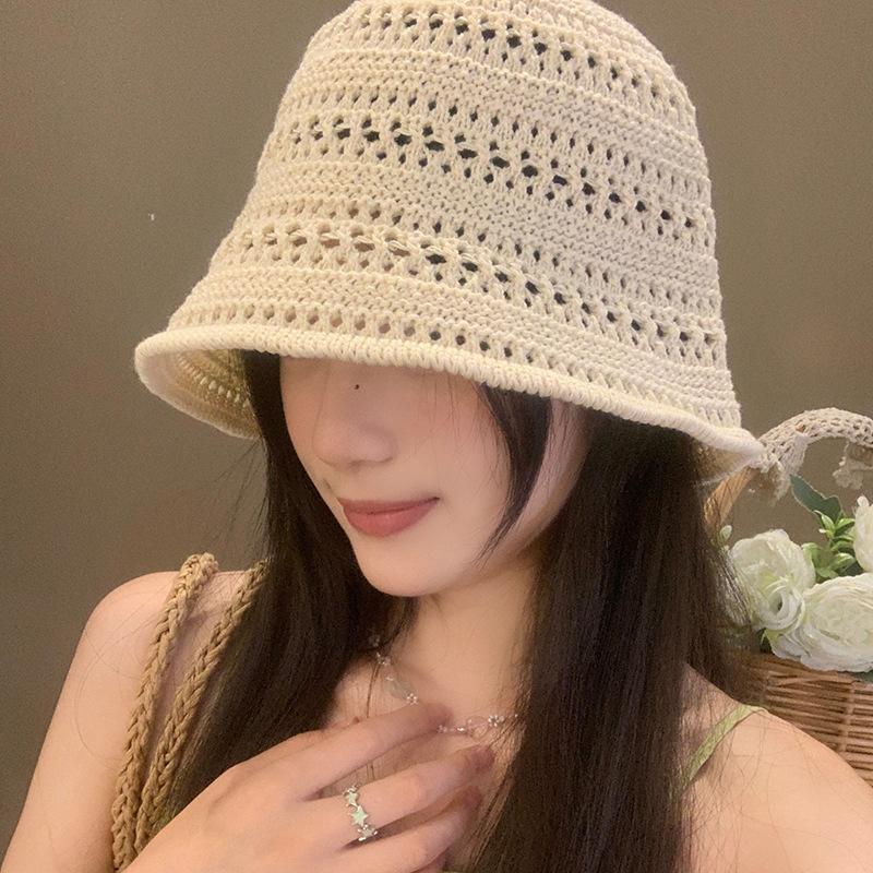 Women Hollow Out Straw Bucket  - đánh giá và giá Bucket Hat Straw
