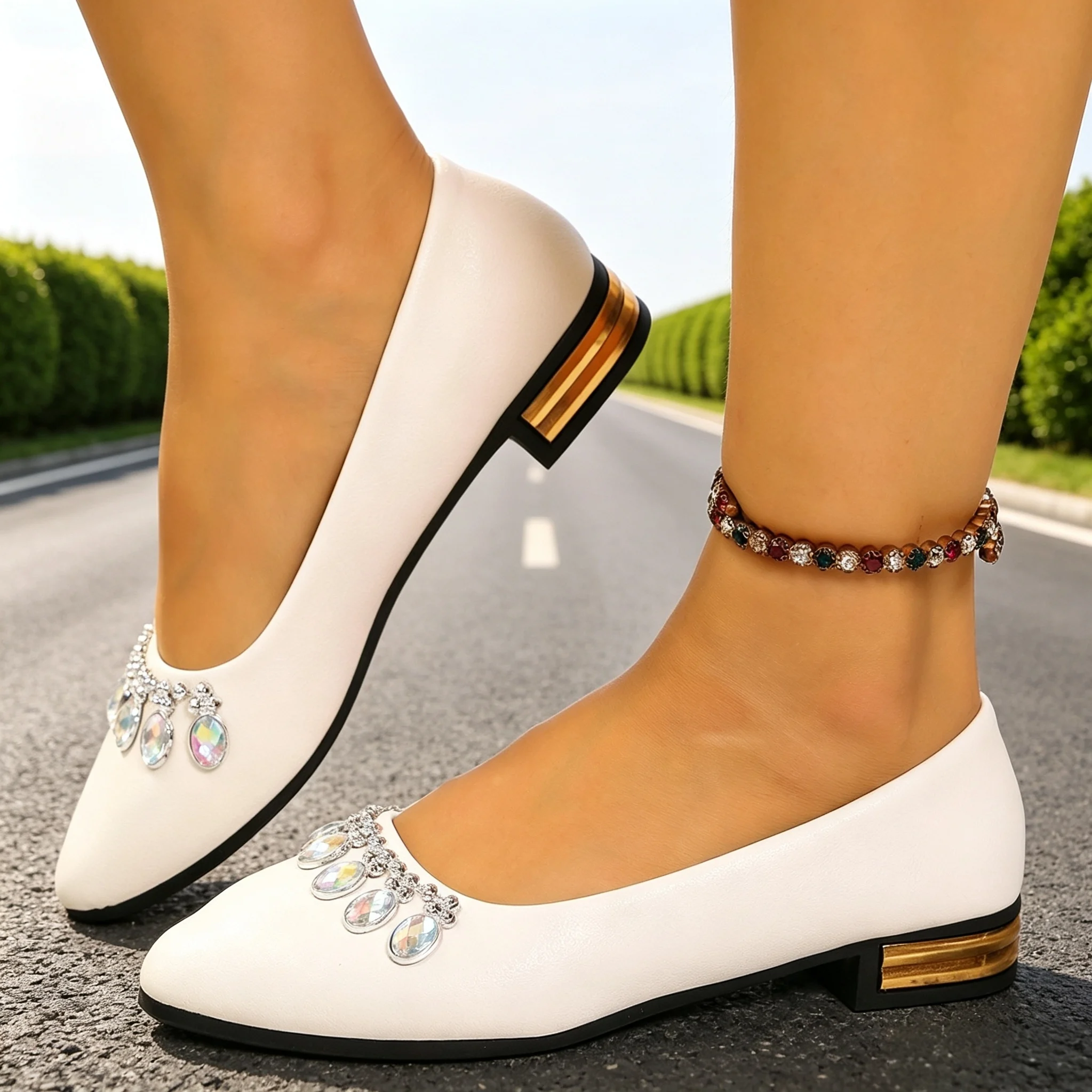 Women Flats Pointed Toe Ballet - đánh giá và giá Espadrille Slip On