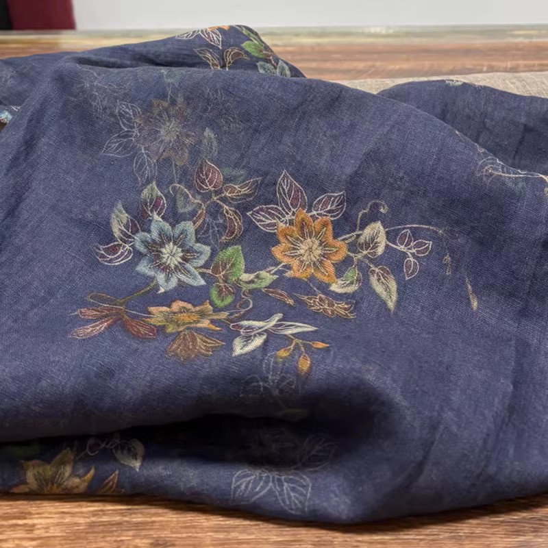 1yard High end pure flax tecid - đánh giá và giá Linen Shirt Breathable